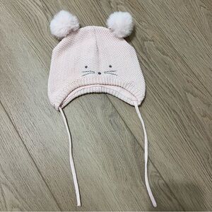 H&M Pom Pom Cat Winter Hat Beanie Newborn